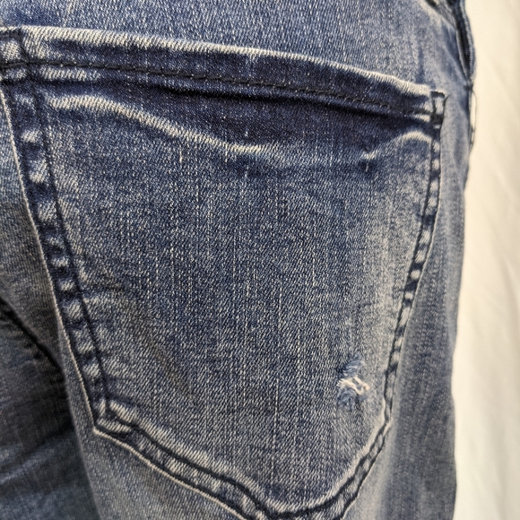 Refuge EUC bib overalls distressed 6 medium wash - Picture 10 of 16